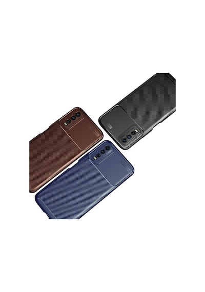 Vivo Y20 Kilif Karbon Tasarim Negro Silikon Kapak 489312657