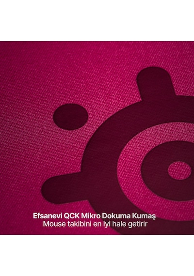 Steelseries Qck Heavy L Gaming Mousepad - Magenta
