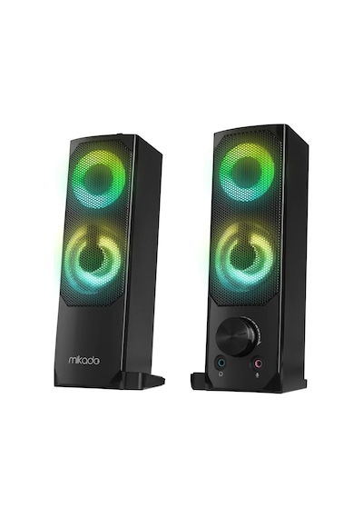 Md-s102 2.0 3wx2ch Rgb Ledli Siyah Usb Soundbar Hoparlör