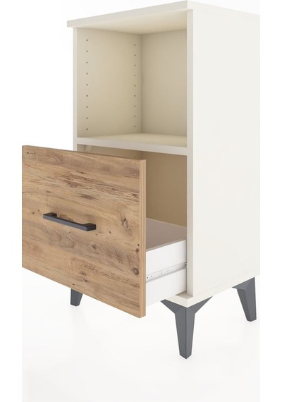 Arges Komodin Tek Çekmeceli 44x30x80 Aytaşı-çam Aytaşı