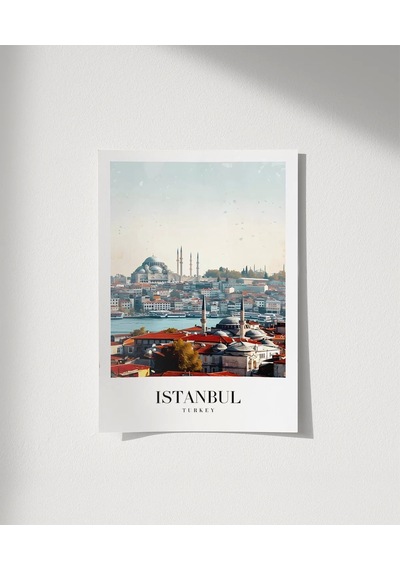 Çerçevesiz Poster Timeless Istanbul Skyline