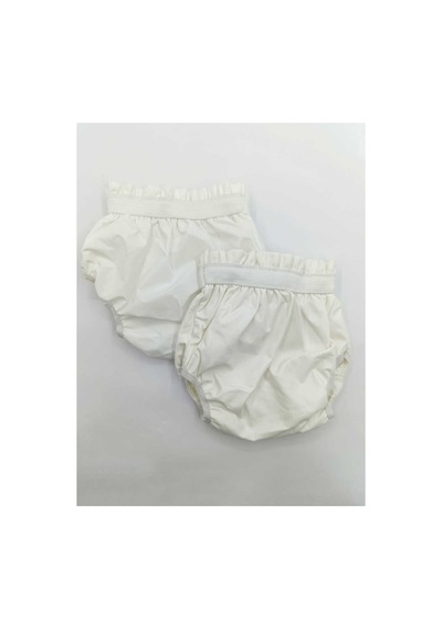 2 Adet Bebek Alıştırma Külot Beyaz Beyaz - 602767496 Beyaz Beyaz