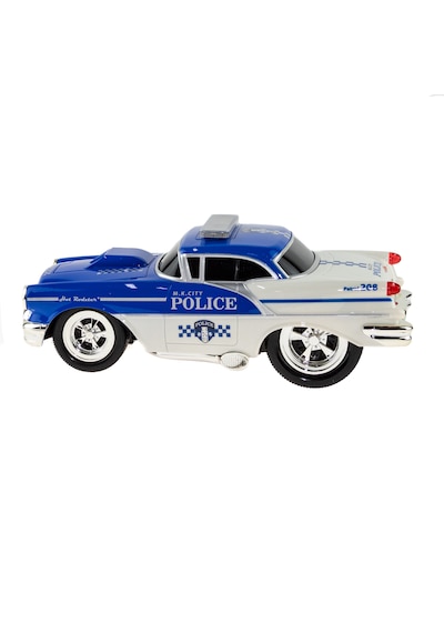 1:16 Ölçek Uzaktan Kumandalı Klasik Araba Super Polis Chewy Mavi