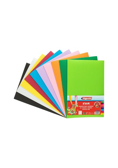 Bigpoint Kabartma Desenli Eva 20x30cm Karışık 10 Renk