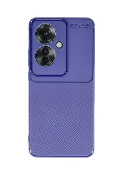 Oppo Reno 11f Kılıf Auto Focus Karbon Kapak - Lacivert 0.2M-Çok Renkli