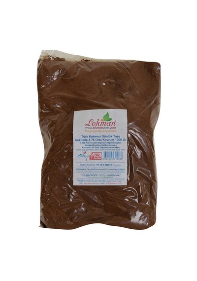 Türk Kahvesi Günlük Taze Çekilmiş 3.75 Orta Krum 1000 Gr Paket
