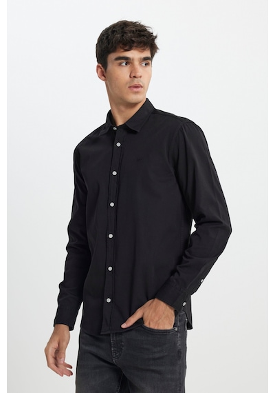 Lee Regular Fit Normal Kesim %100 Pamuk Siyah Gömlek LL37BM001 Siyah
