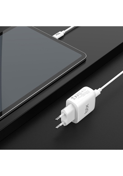 Bix BX-CL20TA 20W PD Hızlı Şarj Adaptörü + 3A Type-C to Lightning Kablo