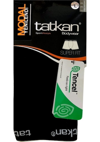 Tatkan 4'lü Modal Likralı Erkek Siyah Boxer Sağlıklı Rahat Vücudu Sarar Solmaz Abani Classic