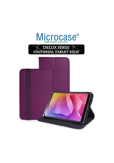 Philips Uyumlu M10 10.1 Tablet Delüx Serisi Universal Standlı Deri Kılıf