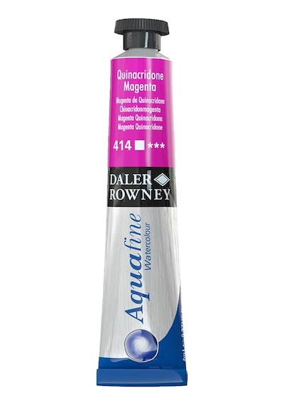 Daler Rowney Aquafine Tüp Sulu Boya 8ml 414 Quinacridone Magenta