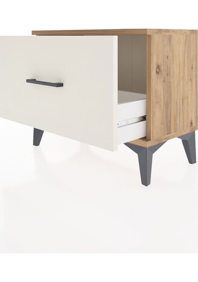 Arges Komodin Tek Çekmeceli 60x30x48 Çam-aytaşı Atlas Çam