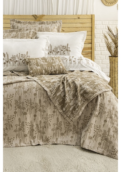 Valencia 8 Parça Çift Kişilik Çeyiz Seti Kahverengi 240 X 260 Cm Kahverengi