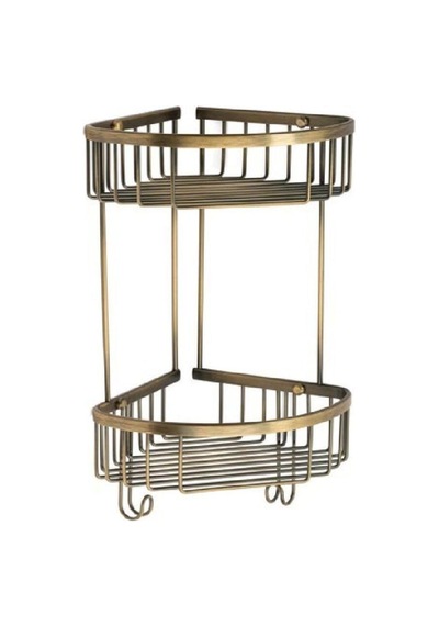 Banyo Duş Raf Sistemi Antik Renk 377x196x250 Mm 7/8 Yaş