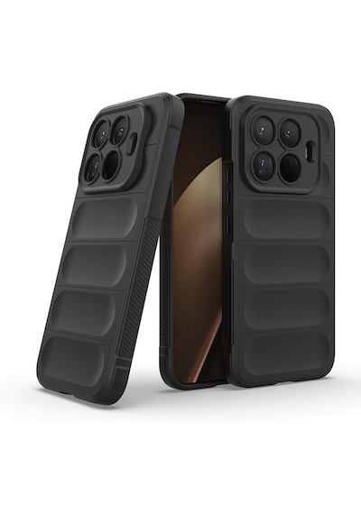 Xiaomi 15t Pro Kılıf Kamera Korumalı Leke Tutmaz Tasarımlı Darbe Emici Yumuşak Pürüzsüz Silikon Kapak Siyah