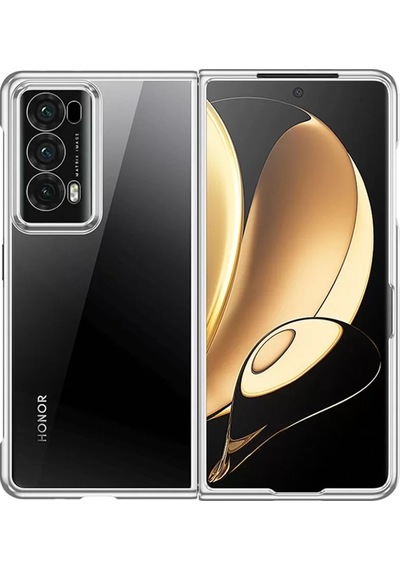 Newface Huawei Honor Magic V2 Kılıf Jasper Kapak - Gümüş Resimdeki