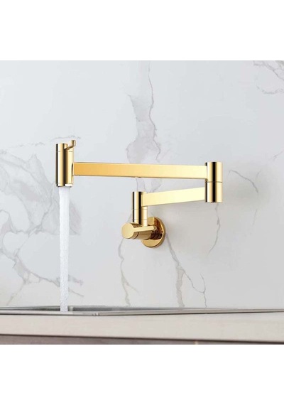 MUTFAK OCAK ÜSTÜ MUSLUK POT YENİ MODEL GOLD ALTIN DORE RENK Gold