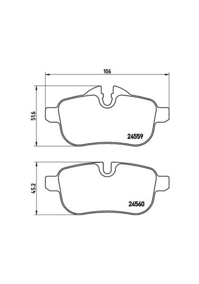 Brembo P06062 Fren Balatası Arka Low Met Bmw 0252455918pd