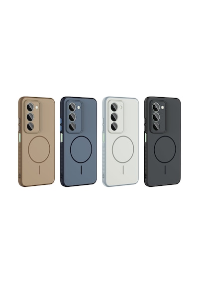 Xiaomi Redmi 15 Kılıf Kamera Lens Korumalı Magsafe Destekli Silikon Pazarplus Siyah