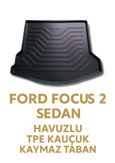 Ford Focus 2 2004 2011 Uyumlu 3d Bagaj Havuzu Premium
