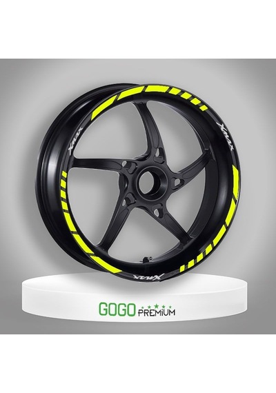 Florasan Sarı Iıyamaha Xmax Uyumlu 1 Set Jant Şeridi