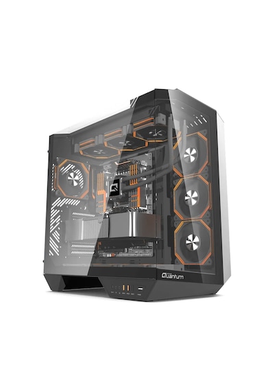Quantum Gaming Proxima Siyah 4 Adet Argb Fan 390mm Vga Temperli Cam Ve Type-c Bağlantılı 850w Gaming Kasa