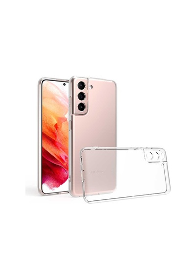 Samsung Galaxy Uyumlu S21 FE Kılıf Lüx Şeffaf Kamera Lens Korumalı Silikon Kılıf