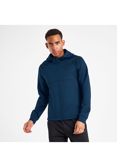 Lescon 25n-1163 Erkek Fermuarlı Kapüşonlu Sweatshirt Petrol Mavi