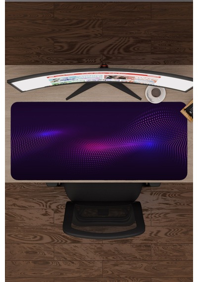 Noktalar Kaymaz Dikişli Kauçuk Oyuncu Mousepad V4 - 90x40 Xxl Gaming Mouse Pad Fare Altlığı