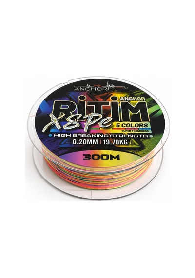 İp Örgü Misina - 8 Kat - Anchor Ritim X8 - 300mt - Ebruli - 0.20mm