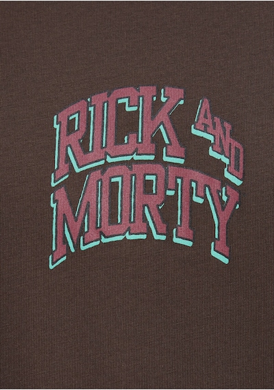 Mavi - Rick And Morty Baskılı Kahverengi Tişört 0613205-70251 Kahverengi
