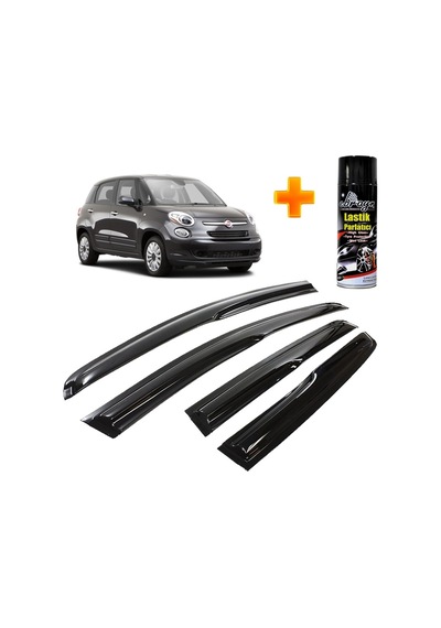 Fiat 500l Mügen Cam Rüzgarlığı 2012-2018 Arası 4 Lü Takım +500ml Lastik Parlatıcı