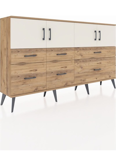 Arges Konsol 4 Raflı 6 Çekmeceli 4 Kapaklı 176x30x99 Çam-aytaşı/çam Aytası/atlas Çam - Atlas Çam Arges Konsol 4 Raflı 6 Çekmeceli 4 Kapaklı 176x30x99 Çam-aytaşı/çam Aytası/atlas Çam - Atlas Çam