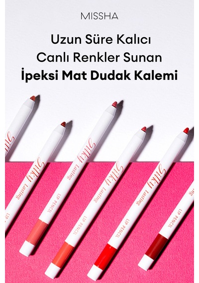 Missha Silky Lasting Lip Pencil İpeksi Dokuda Kalıcı Dudak Kalemi Lost Girl