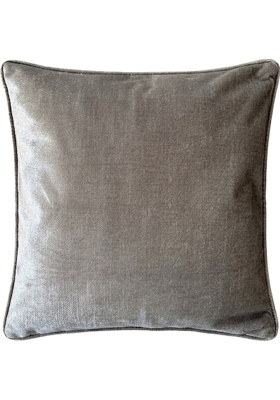 "albert" Kadife Dokulu Kırlent Kılıfları - 45x45 Açık Gri