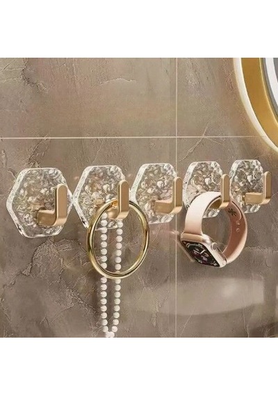 Lüks 5 Li Duvar Askısı Banyo Mutfak İçin Havlu Askılık Standart