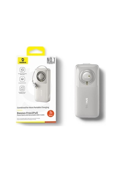 Baseus Free2pull 30w 10.000mah Gri Taşınabilir Şarj Cihazı Powerbank