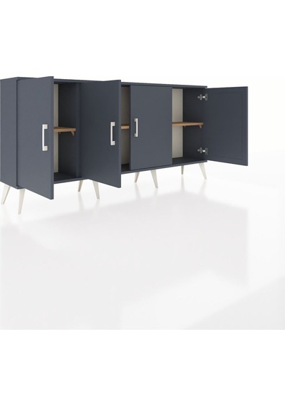 Arges Konsol 3 Raflı 4 Kapaklı 176x30x83 Antrasit-antrasit/çam Antrasit/çam Arges Konsol 3 Raflı 4 Kapaklı 176x30x83 Antrasit-antrasit/çam Antrasit/çam