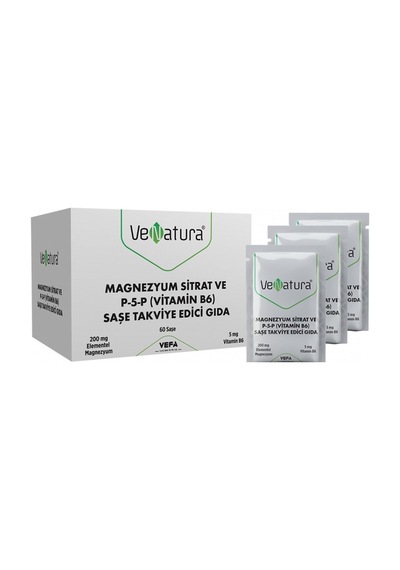 Venatura Magnezyum Sitrat Ve P-5-P Vitamin B6 Saşe