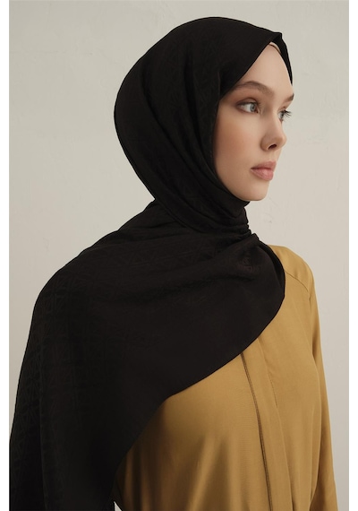 Armine Lyocell Naia Üçgen Monogram Şal 5 - 75 X 200 / Saiyah - 01 Saiyah - 01