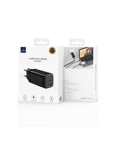 Wiwu Gan Tech Gtc6521-65W Power Adaptör Wiwu Gan Tech Gtc6521-65W Power Adaptör