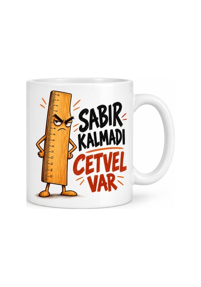 Sabır Ölçer Tasarımlı Porselen Kupa - Model 865