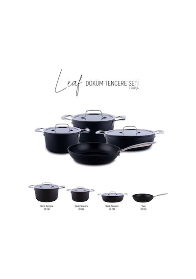 Arow Leaf Döküm 7 Prç Tencere Seti Dc1.tr-4262