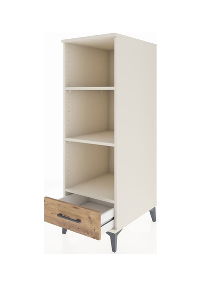 Kronos Dolap 3 Raflı Tek Çekmeceli 44x59x134 Aytaşı-çam Aytaşı