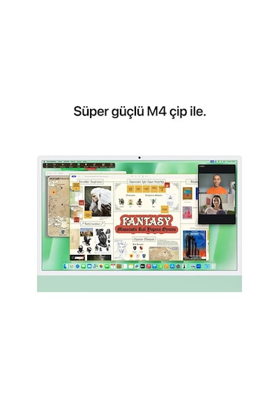 Apple iMac MD2Q4TU/A M4 10 GPU 24 GB 512 GB SSD 24" 4.5K Yeşil AIO Masaüstü Bilgisayar