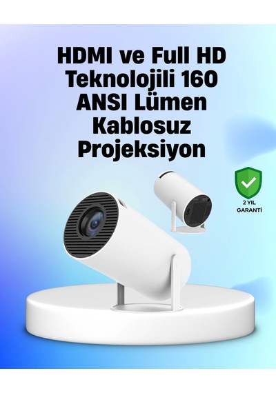 4k Uyumlu 130 İnç Full Hd Projeksiyon Cihazı Ve Kablosuz Aktarım Özelliği