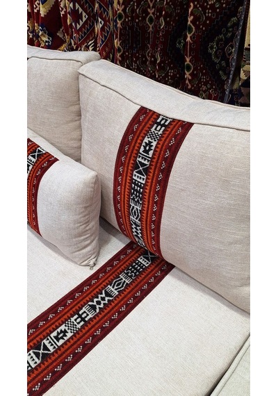 Şık Bohem Minder Model 29 Çok Renkli