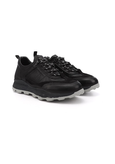 Gönderi(R) Erkek Siyah Bağcıklı Hakiki Deri Comfort Sneaker Ddma74201851 Siyah