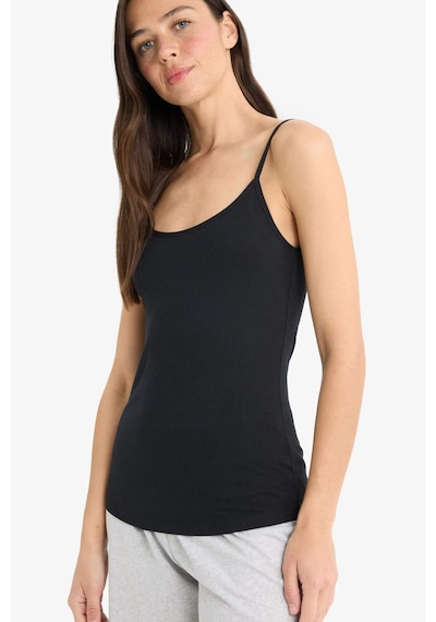 Defacto Regular Fit Pamuklu Atlet-fall İn Love M6858az25aubk81 Siyah