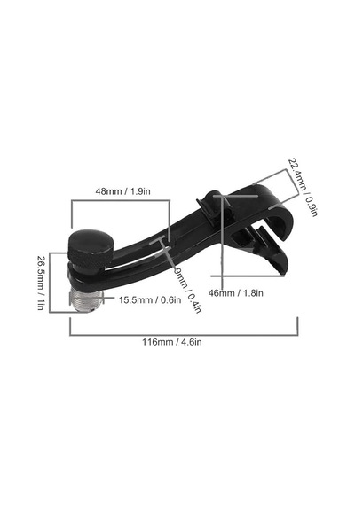 Yaylı Kontrbas Akort Cihazı Tutucu - Double Bass Tuner Klipsi Ve Askı Aparatı